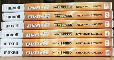 6 X Maxwell DVD-RW 120 Min Video Re-recordable 4.7GB DATA New Sealed 4 X Speed • £5.25