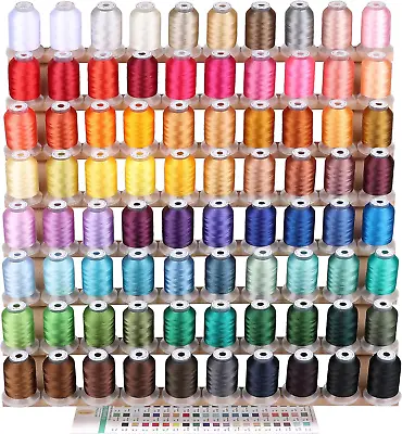 Brothread 80 Spools Janome Colours Polyester Machine Embroidery Thread Kit • £85.38