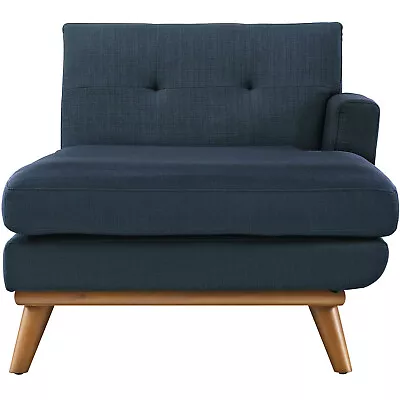 Modway Engage Mid-Century Modern Upholstered Fabric Right-Arm Chaise In Azure • $862.60