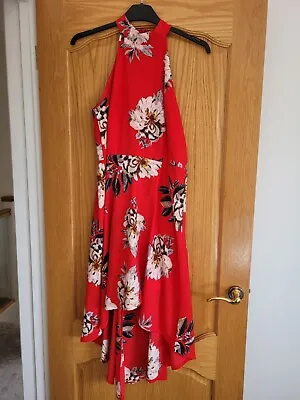 £13 • Buy Ladies Dress Size 14 Used. High Neck Hi Low Hem
