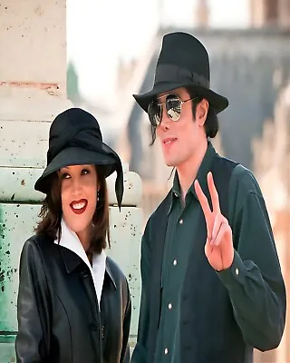 Michael Jackson & Lisa Marie Presley 8 X 10 Picture Print Photograph Photo A924 • $6.89