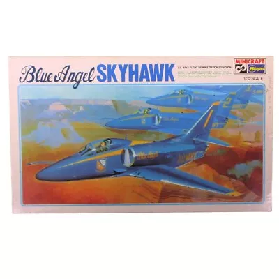 Minicraft Hasegawa Blue Angel Skyhawk 1:32 Model Kit 103 Complete In Box • $40