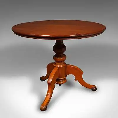 Antique Display Table English Walnut Intimate Dining 2-4 Seat Victorian • $2234.95