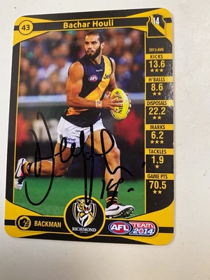 $5.95 • Buy BACHA HOULI RICHMOND 2014 TEAMCOACH Autographed Card