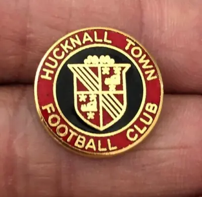 Quality Non League Hucknall Town F.c. Small Round Crest  Enamel Pin Badge • $4.34