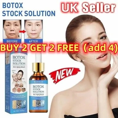 £5.40 • Buy 30ML Botox Wrinkle Remover Instant Anti-Aging Face Serum Retinol Skin Tightening