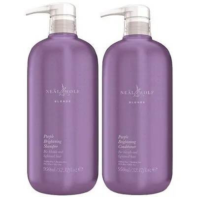 Neal & And Wolf Blonde Lighten & Brighten Purple Shampoo & Conditioner Duo 950ml • £44