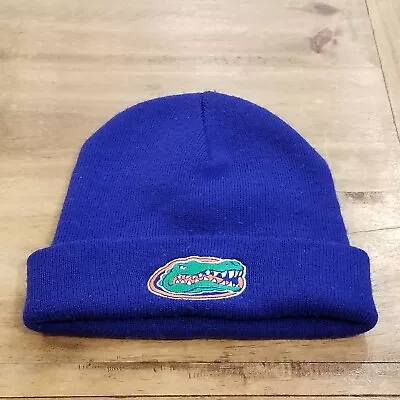 Florida Gators Beanie Hat Cap Fold Cuffed Blue One Size Stretch Knit • $5.97