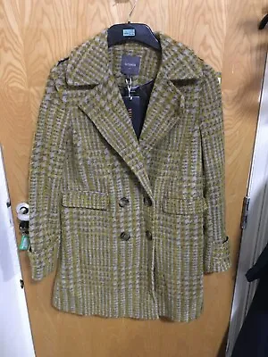 Next Outerwear Size 8 Mustard Check Winter Coat New With Tags • £15.99