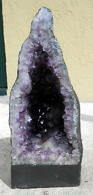 $475 • Buy Brazilian Amethyst Crystal Geode 16.75  Cathedral Deep Display Specimen 44lbs