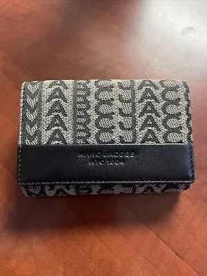 Marc Jacobs — The Monogram Jacquard Trifold Wallet ( Dust Bag Included ) • $57