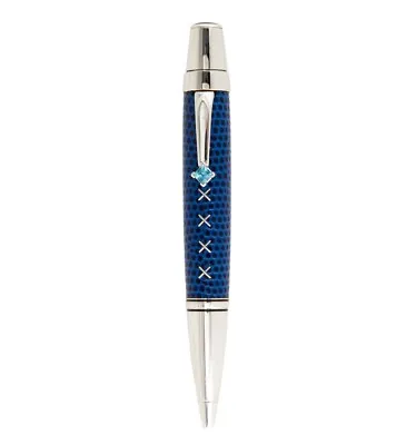 Montblanc BOHEME Jewels With Blue Topaz Leather Lizard Ballpoint Pen • $999.99