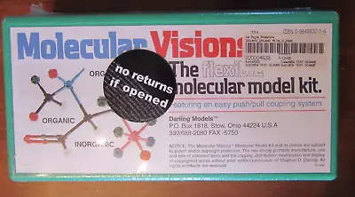 New Sealed Molecular Visions~The Flexible Model Kit~Darling~Homeschool~Science~ • $27.99