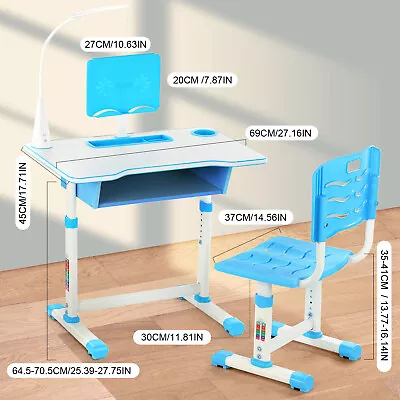Height Adjustable Study Desk With Chair Set Student Desk And Chair Kit A • $67.59