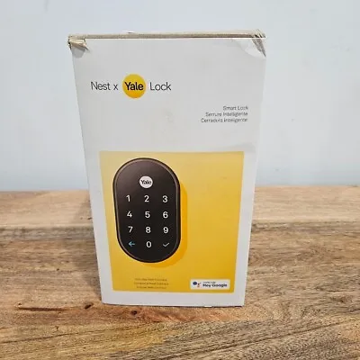  Nest X Yale Lock Oil Rubbed Bronze With Google Nest Connect (RB-YRD540-WV-0BP) • $149.99