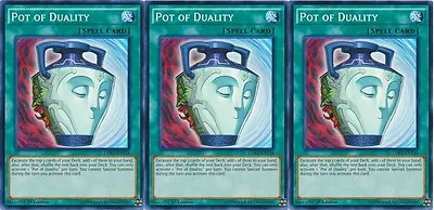 *** 3x  Pot Of Duality 3x *** Playset Mixed Sets Sdok Ldk2 Kico (nm)  Yugioh! • $2.95