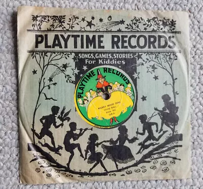 C. 1928. Mickey Mouse Song. Uncle Don. Playtime Records 248-A.  RARE With Sleeve • $99.99