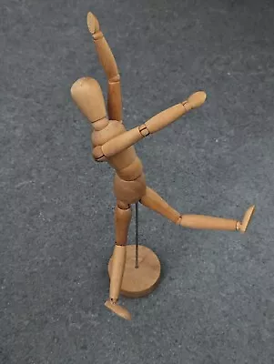 Vintage Style 32cm Wooden Poseable Human Figure Model Mannequin For Artists Lot2 • $11.81