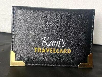 Personalised PU Leather Travel Bus Pass Holder Oyster Wallet Rail Card Cover • £3.89