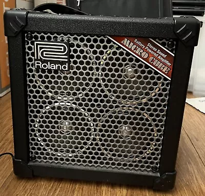 $230 • Buy Roland Micro Cube RX  Battery Powered Guitar Portable Amp Fender Gibson Ibanez