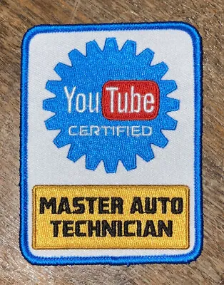 YouTube Certified Mechanic Patch - Master Auto Technician - BUY 3 GET 1 FREE! • $8.99