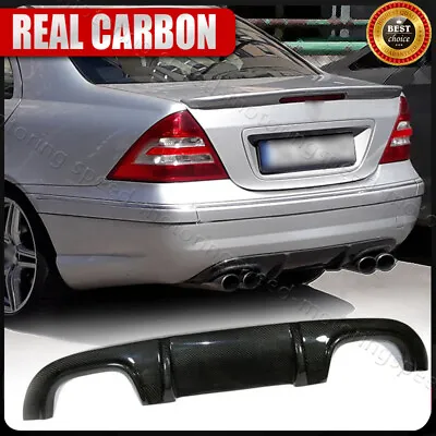 Carbon Fiber Rear Bumper Diffuser Lip For Mercedes Benz W203 C55 C32 AMG 2005-07 • $309.69