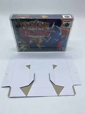 Nintendo 64 N64 Game Box Only Inserts And Protector Custom CIB Pokemon Stadium 2 • $23.99