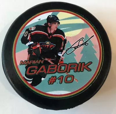 Marian Gaborik Minnesota Wild Souvenir Collectible Hockey Puck • $5