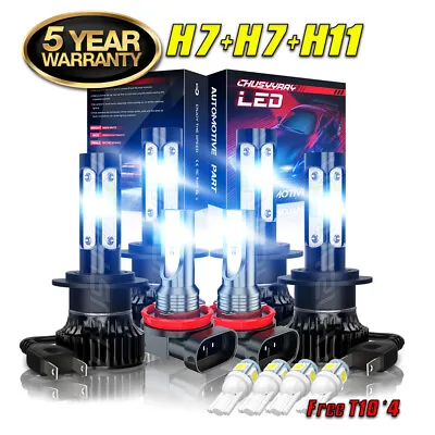 For Mercedes-Benz E350 E320 E550 -6x 4Sides LED Headlight + Fog Light Bulbs Kit • $29.99