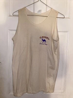 $8.88 • Buy Vintage 1995 Camel Cigarette Genuine Taste Tank Top Promo USA Made Size XL