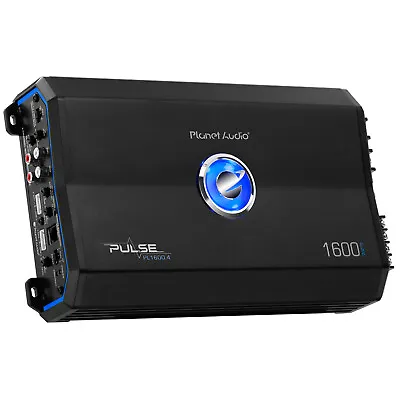 Planet Audio PL1600.4 4 Channel 1600 W Car Amplifier - 2-8 Ohm Stable MOSFET • $98.96