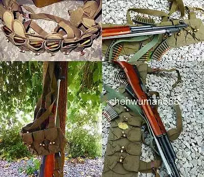 Surplus Original Chinese Military Sks Type 56 Semi Ammo Chest-rig Bandolier • $10.99