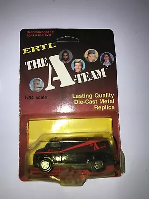 VINTAGE 1983 ERTL The A-Team GMC Black Panel Van BUBBLE CRACKED NOT MINT • $24.95