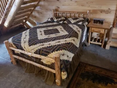  Rustic Log Bed!  Rustic Log Funiture!  Wilderness Series Saves Space And Money! • $579