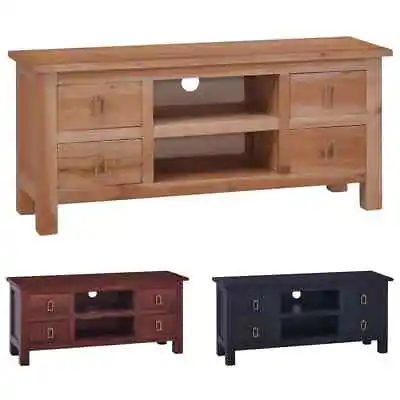 TV Cabinet TV Unit TV Stand Entertainment Centre Solid Mahogany Wood VidaXL • £124.99