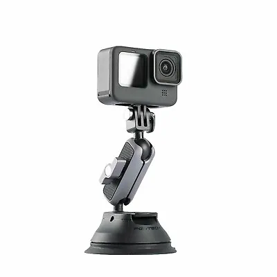 PGYTECH Windshield Suction Cup Mount For GoPro Hero 11 10 9 8 7 6 5 4 DJI OSMO • £40.79