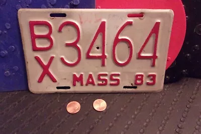 1983 Massachusetts Motorcycle License Plate ...... (3464) • $6.19