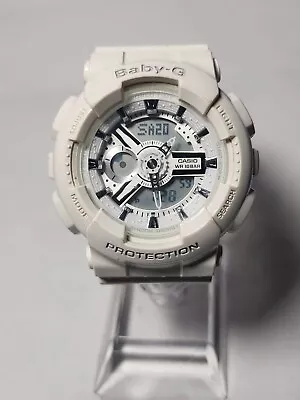 Casio Baby G Shock White 5228 BA-110 Analog Watch New Battery • $40