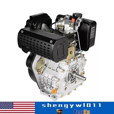 10HP 4 Stroke Diesel Engine Heavy Duty Single Cylinde 25mmShaft 418CC Air-Cooled • $449.10
