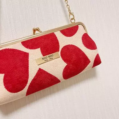 Miu Miu New Novelty Pouch Gamaguchi Genuine • $78.48