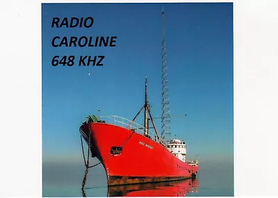 Radio Caroline 648 Small Postcard • £1.25