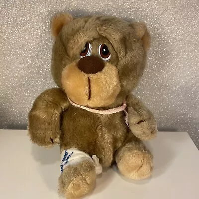 Vintage Applause Boo Boo Teddy Curad 10  Plush Stuffed Bear Get Well Soon 8  • $7.79