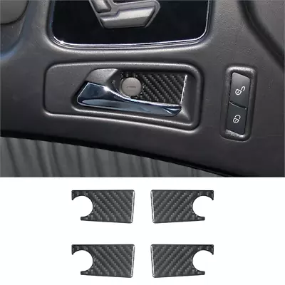 4Pcs Carbon Fiber Door Handle Bowl Cover Trim For Mercedes-Benz G-Class W463 • $12.75