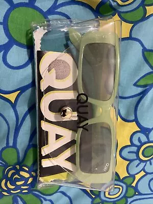 $55 • Buy Quay Art School Green Sunglasses Freepost Acc654
