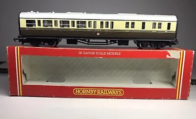 HORNBY R161 GWR COLLETT 3rd CLASS BRAKE COACH No. 4913 CHOC & CREAM - OO GAUGE • £9.95