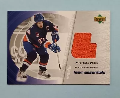 2003/04 Upper Deck Michael Peca Team Essentials Jersey Relic #TL-MP Card • $4.99