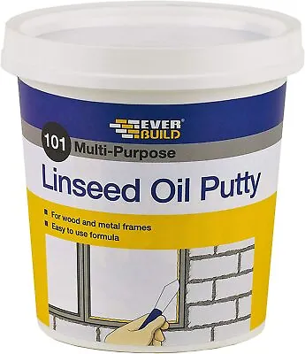 Window Frame Natural FILLER MULTI Purpose Linseed Oil PUTTY Everbuild DIY Assort • £6.47