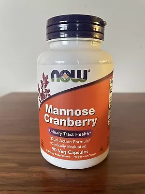 NOW Foods • Mannose Cranberry • 90 Veg Caps « Dual Formula Urinary Tract Health • $30