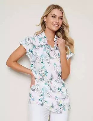 W LANE - Womens Tops -  Relaxed Floral Top • $14.16