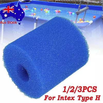 Reusable Washable Swimming-Pool Filter Foam Sponge Cartridge For Intex Type H • $11.61